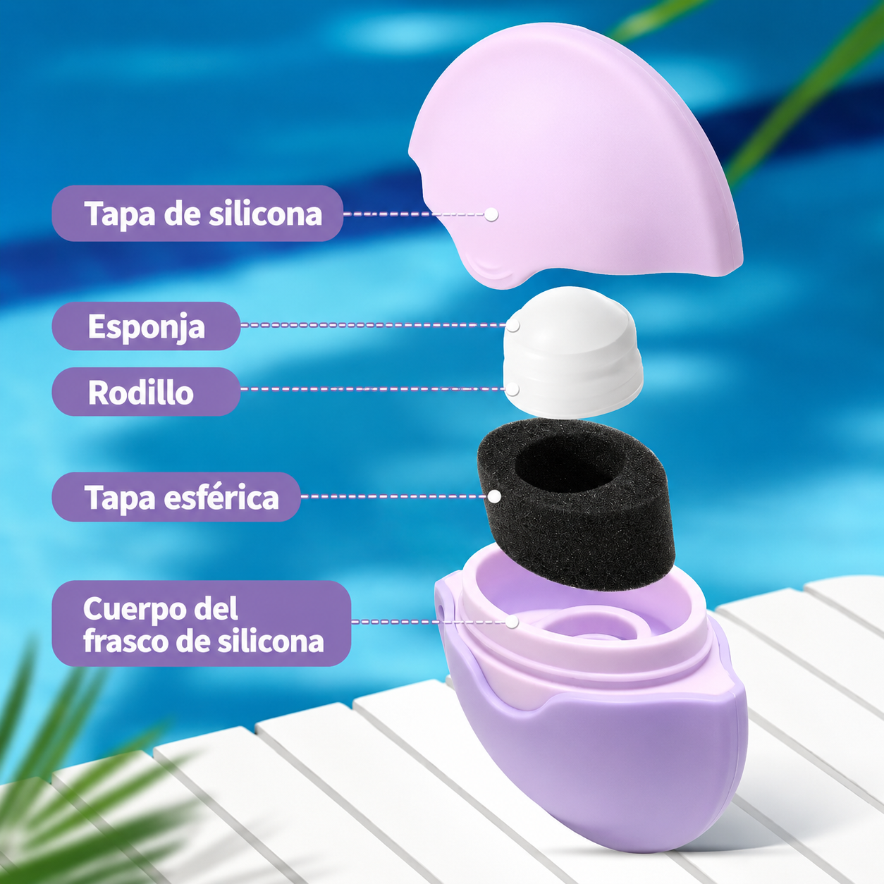 Aplicador portátil de protector solar