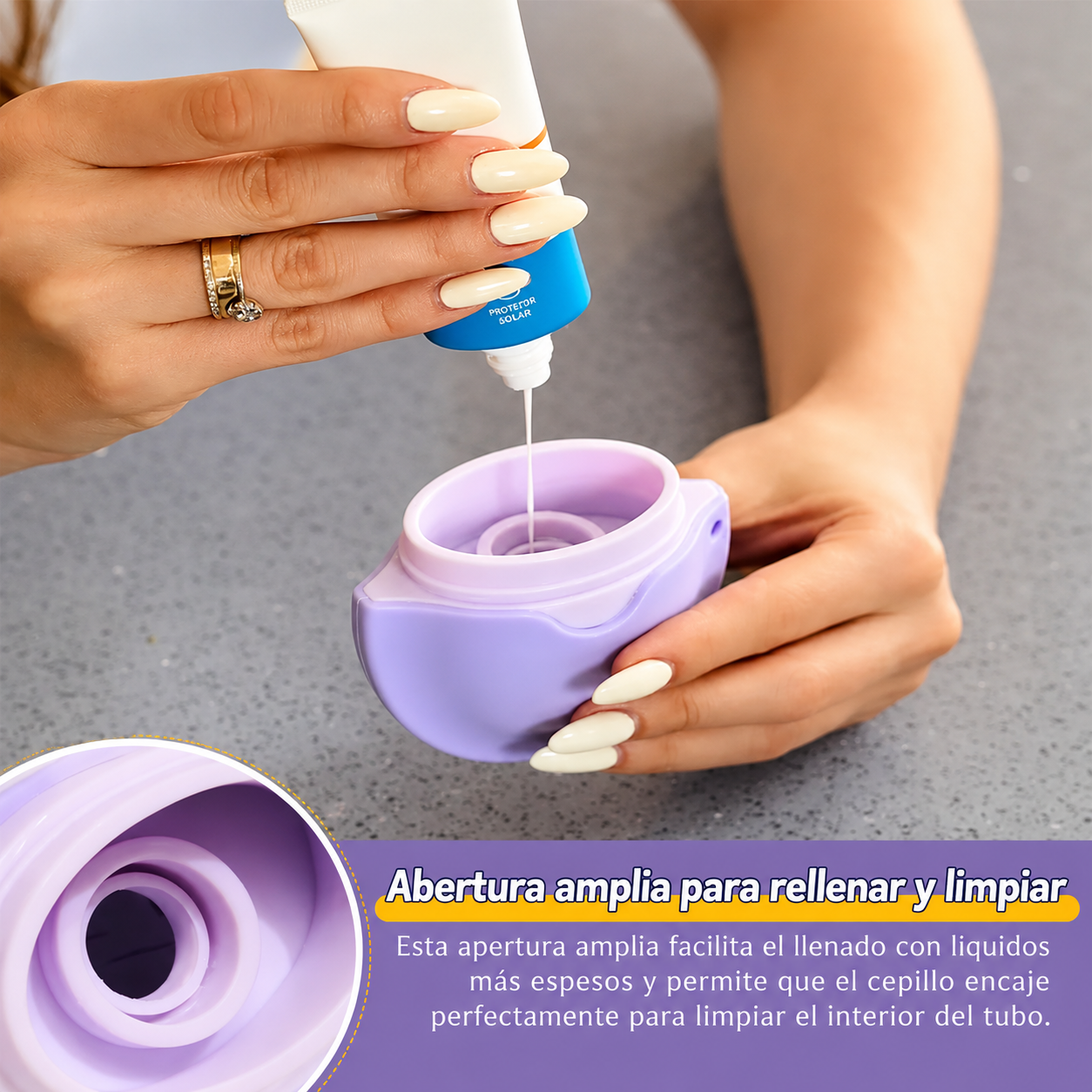 Aplicador portátil de protector solar
