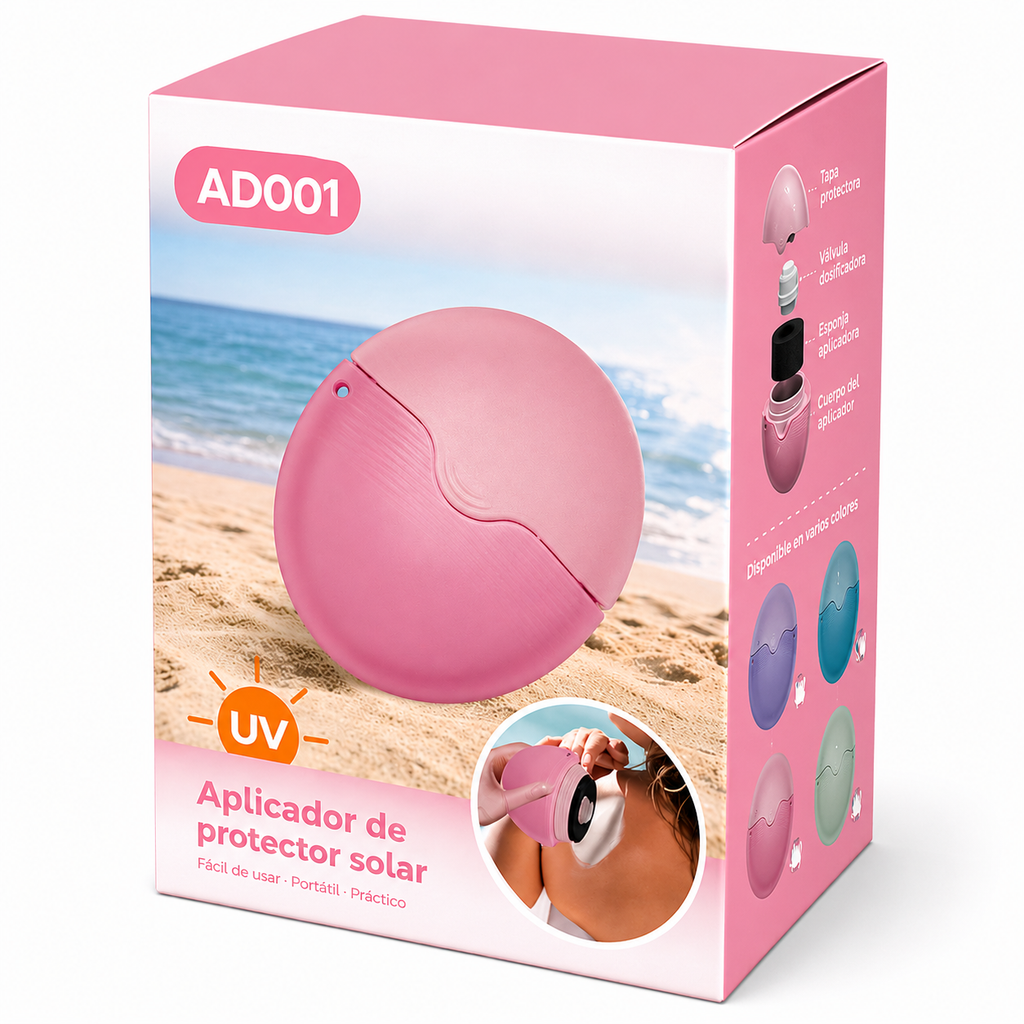 Aplicador portátil de protector solar