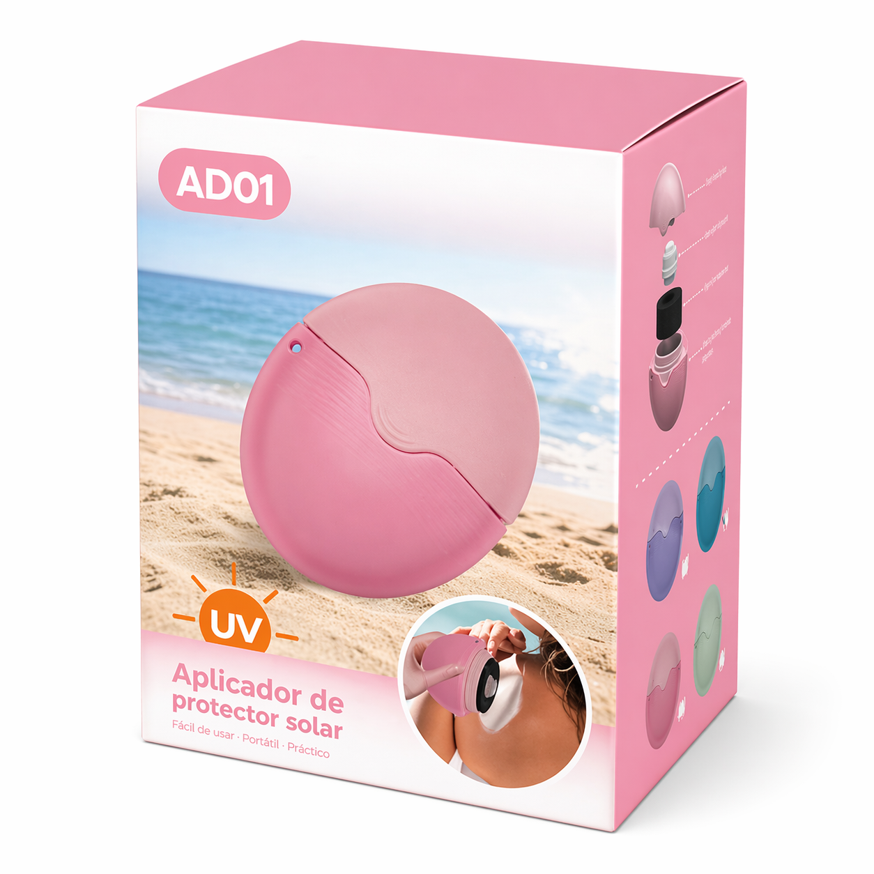 Aplicador portátil de protector solar